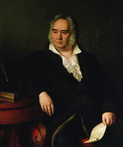 Portrait of Ivan A. Krylov, 1832 by Johann Leberecht Eggink